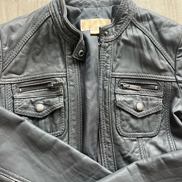 Michael Kors Leather Jacket - Picture 3 of 6
